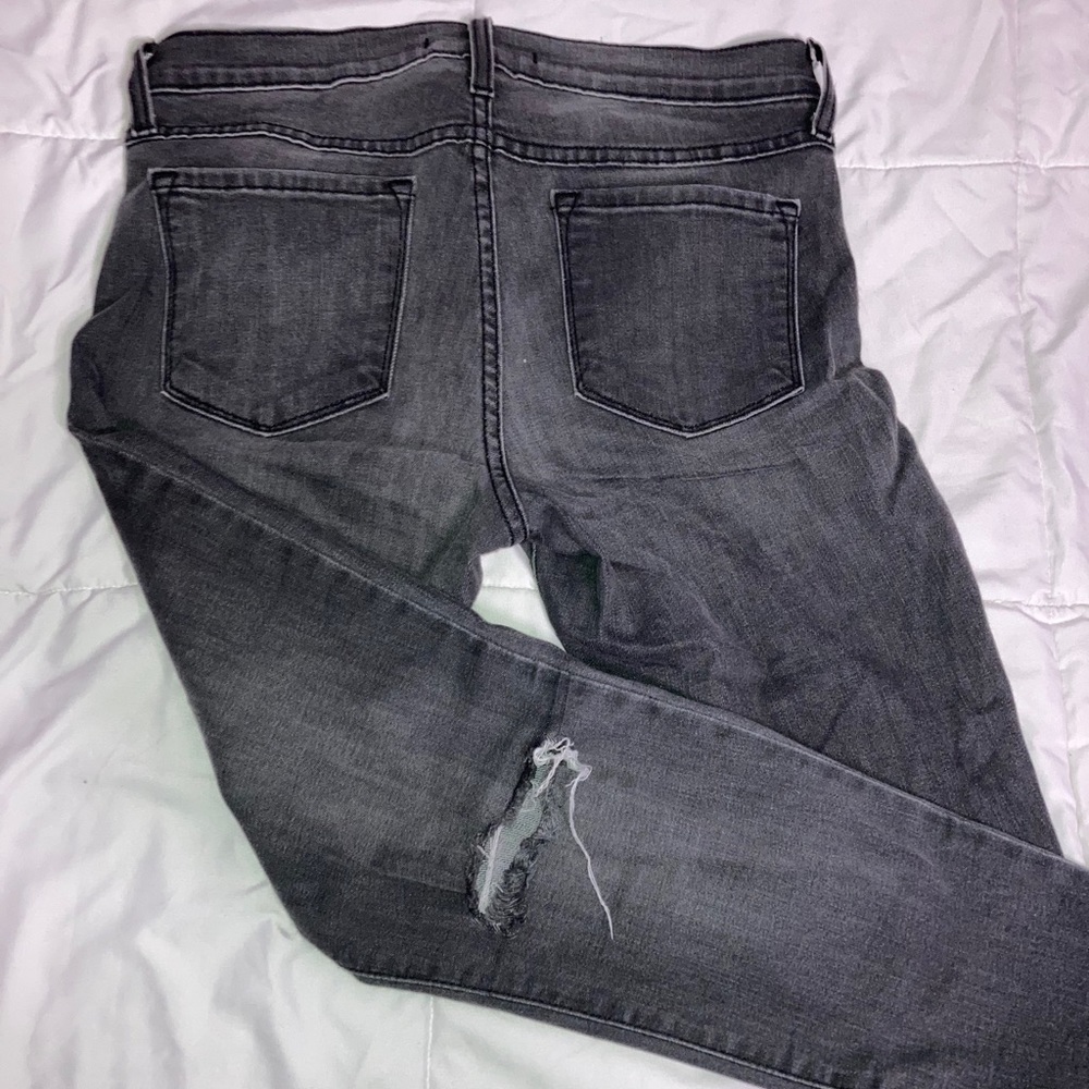 Distressed/ Ripped Black Jeans - Picture 2 of 2